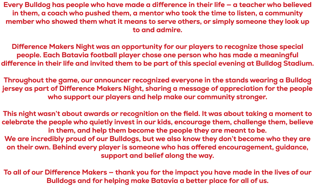 Every Bulldog has people who have made a difference in their life — a teacher who believed in them, a coach who pushe...
