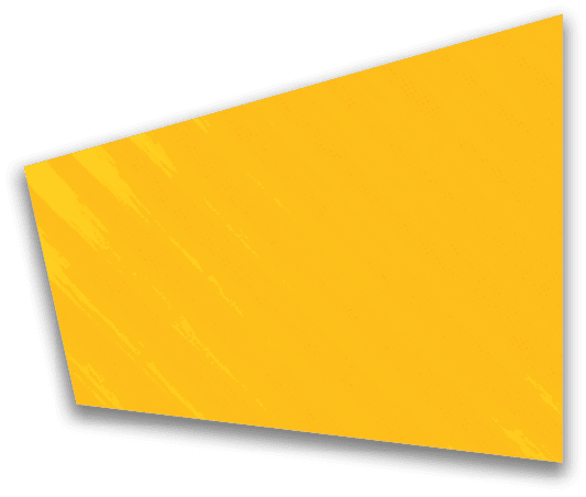 A dark trapezoidal shape with diagonal striped patterns and a subtle shadow on a white background. Description generated by AI