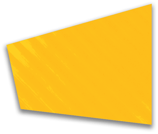 A dark trapezoidal shape with diagonal striped patterns and a subtle shadow on a white background. Description generated by AI