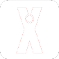 A red and white X. Description generated by AI