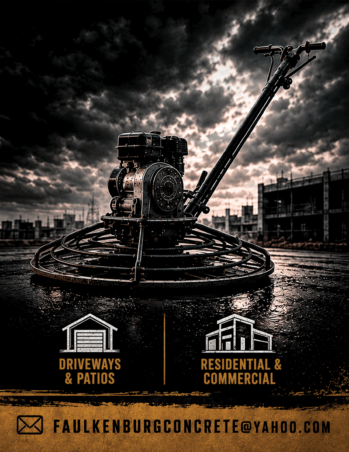 A close-up of a black mechanical arm or handlebar against a dramatic cloudy sky with a building silhouette in the background. Descripci n generada con IA