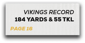 page 16,vikings RECORD 184 YARDS & 55 TK