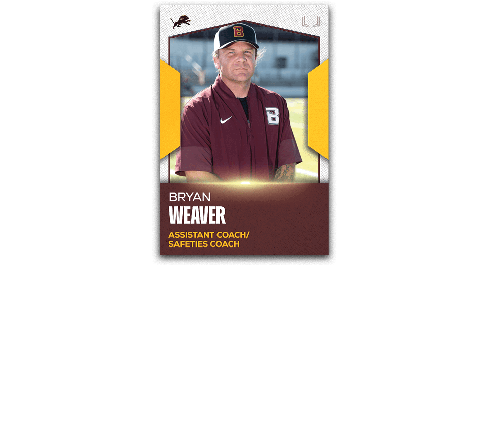  COACH BRYAN WEAVER Coach Bryan Weaver is entering his sixth season as a Blanchard football coach. Coach Weaver coach...