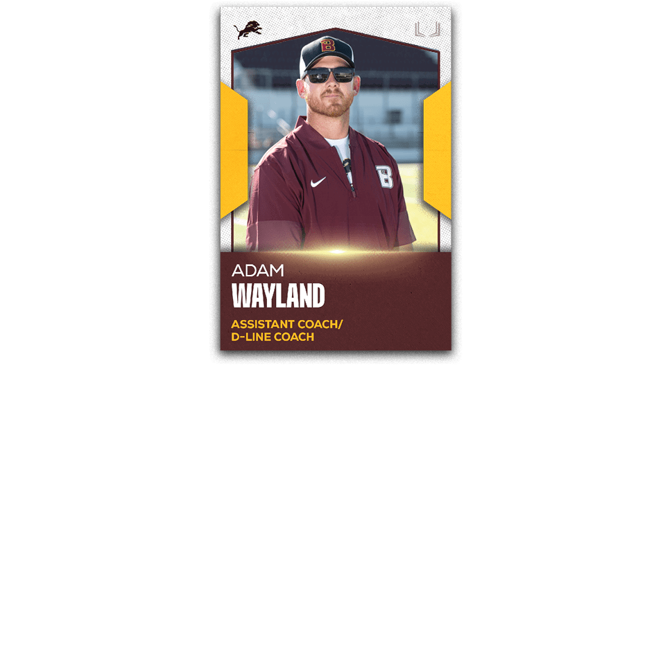  COACH ADAM WAYLAND Coach Adam Wayland is in his 8th year at Blanchard. A 2007 graduate of Blanchard High School, he ...