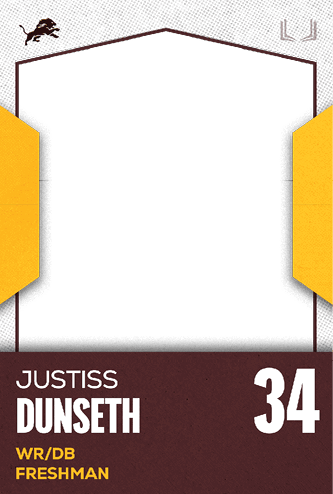 A football jersey with the name Jakob Martinez Jr. on the back. Description generated by AI