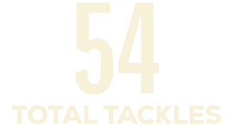 54 TOTAL TACKLES
