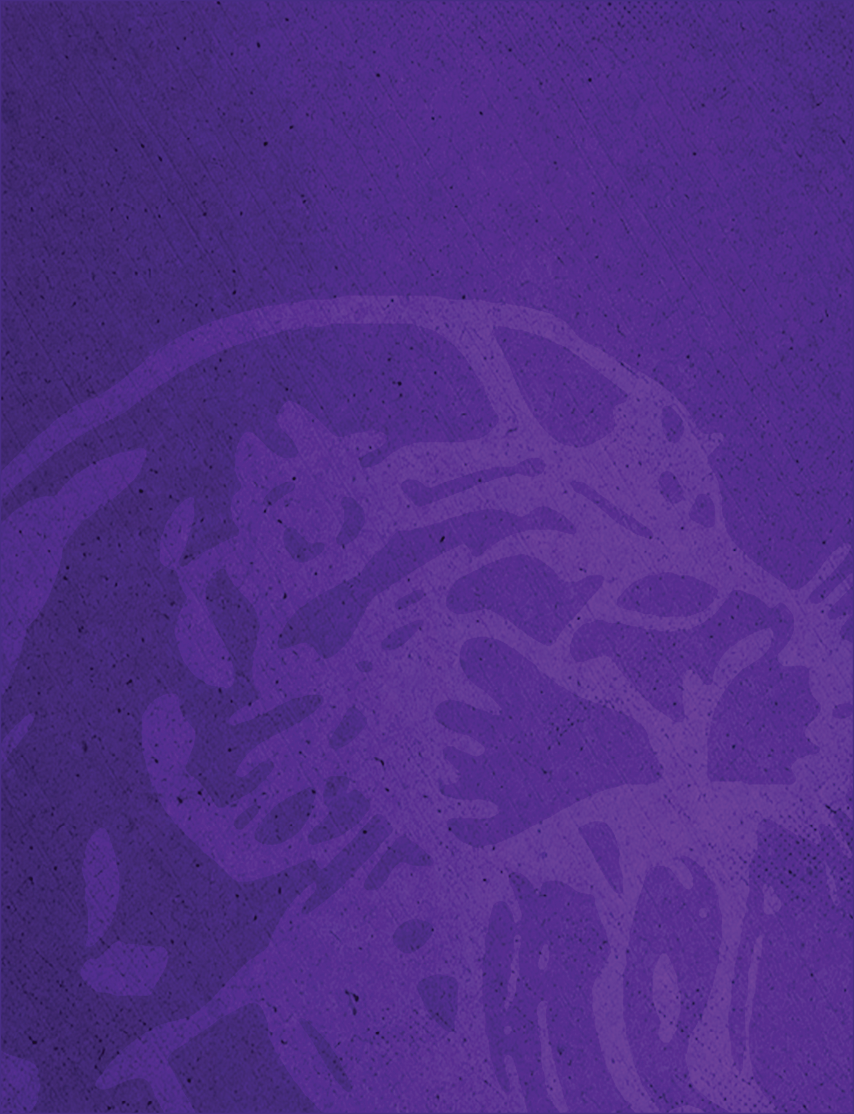 A stylized purple graphic of a roaring big cat, possibly a leopard or jaguar, with a textured background. Description generated by AI