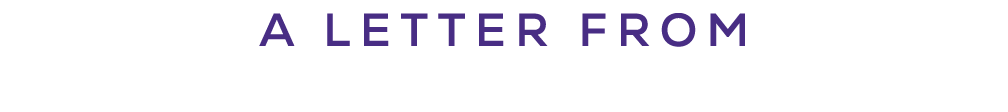 A LETTER FROM