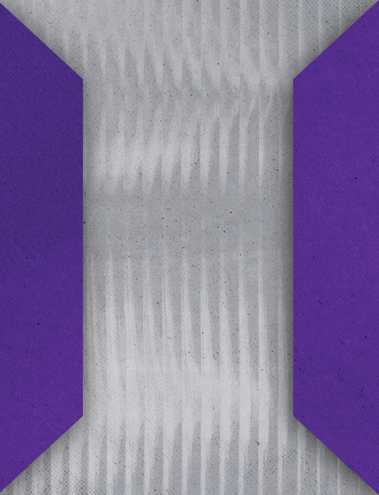 Three purple triangles on a white background. Description generated by AI