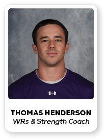 Thomas Henderson WRs & Strength Coac