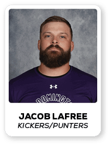 Jacob Lafree kickers/punter