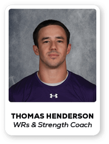 Thomas Henderson WRs & Strength Coac