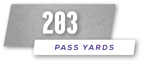 203,pass yard