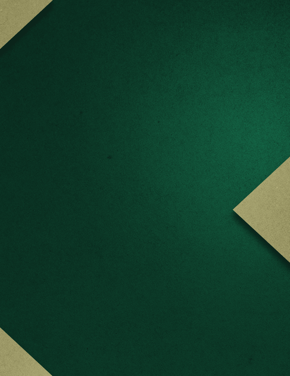 Green and white square with a triangle cut out. Description generated by AI
