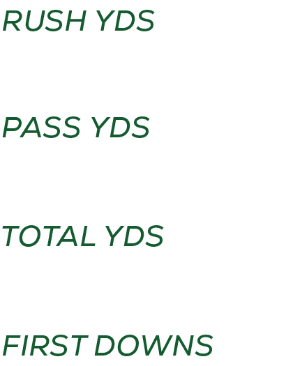 first downs,total YDS,pass YDS,RUSH YD
