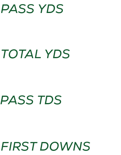 first downs,pass tDS,total yds,pass yd