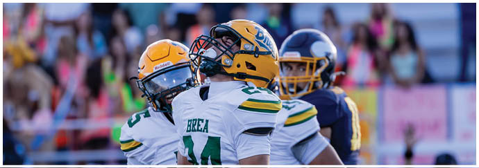 A group of football players on a field. Description generated by AI