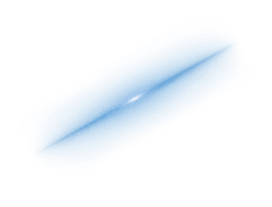 A soft, elongated blue gradient shape with a bright white center fading outward on a white background. Description generated by AI