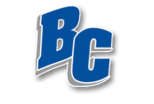 Bold blue letters B and C with a white and gray shadow effect behind them. Description generated by AI
