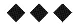 Three black diamond shapes arranged horizontally on a white background. Descripci n generada con IA