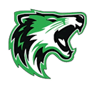 A green and gold eagle with the letters M and M on its chest. Description generated by AI