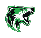 A green and gold eagle with the letters M and M on its chest. Description generated by AI