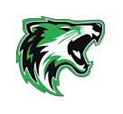 A green and gold eagle with the letters M and M on its chest. Description generated by AI