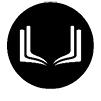 A black and white image of a book with the letters U and R on it. Description generated by AI