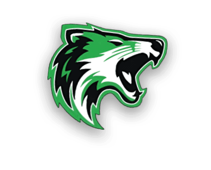 A stylized roaring tiger head logo in green, black, and white colors. Descripci n generada con IA