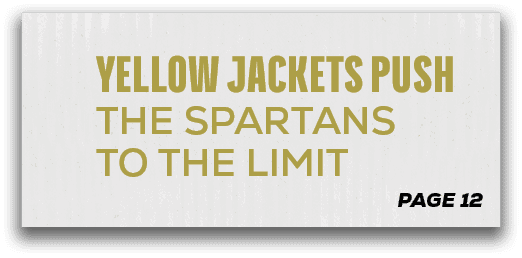 page 12,Yellow Jackets Push tHE SPARTANS To the Limi