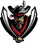A logo with a green circle and a pirate hat. Description generated by AI
