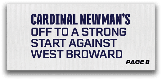 page 8,Cardinal Newman’s Off to a Strong Start Against West Browar