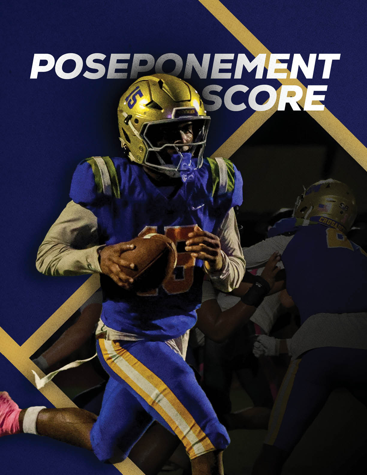 A football player wearing a white jersey with the number 5 on it. Description generated by AI