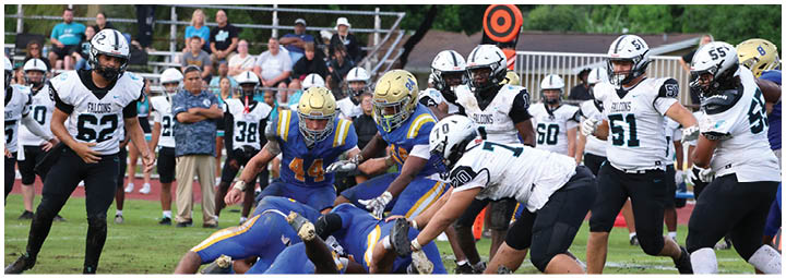 A football player is sliding on the ground. Description generated by AI