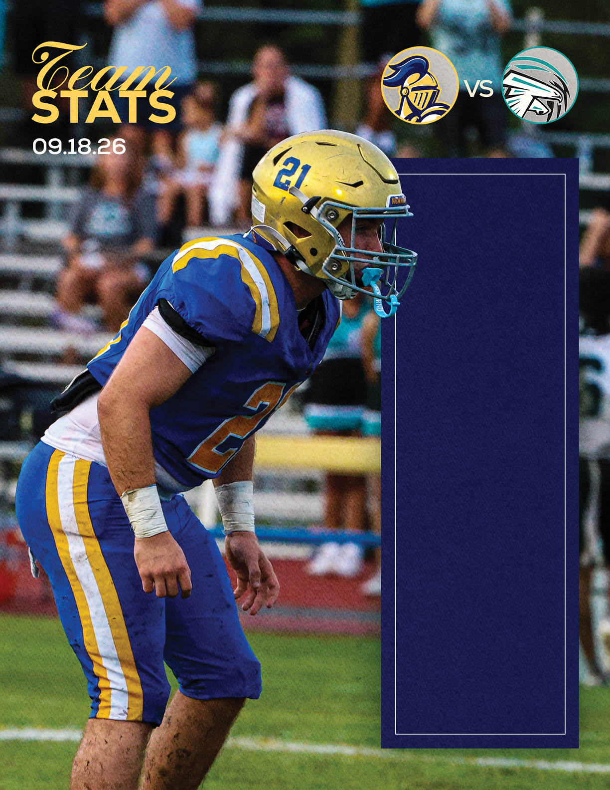 A football player is kicking a football. Description generated by AI