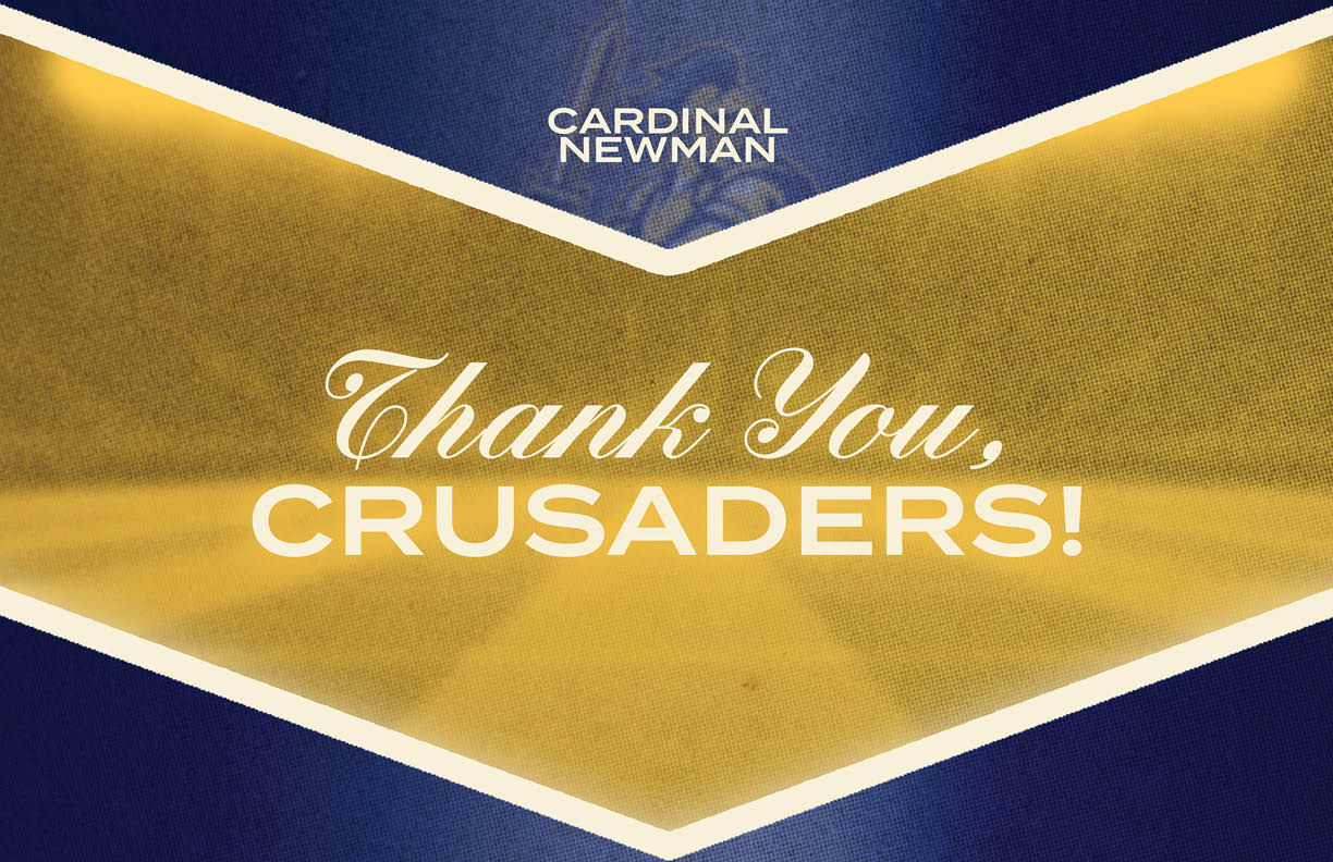 A sign that says thank you golden eagles. Description generated by AI