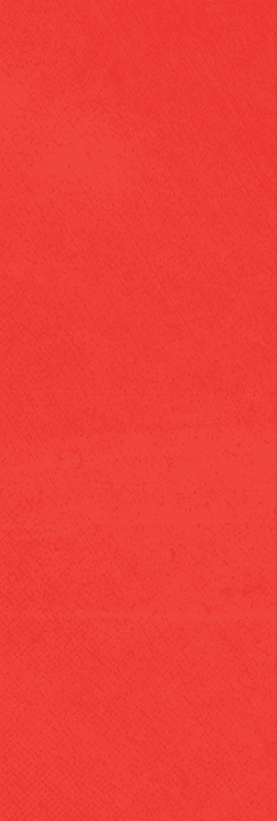 A red background with a white stripe. Description generated by AI