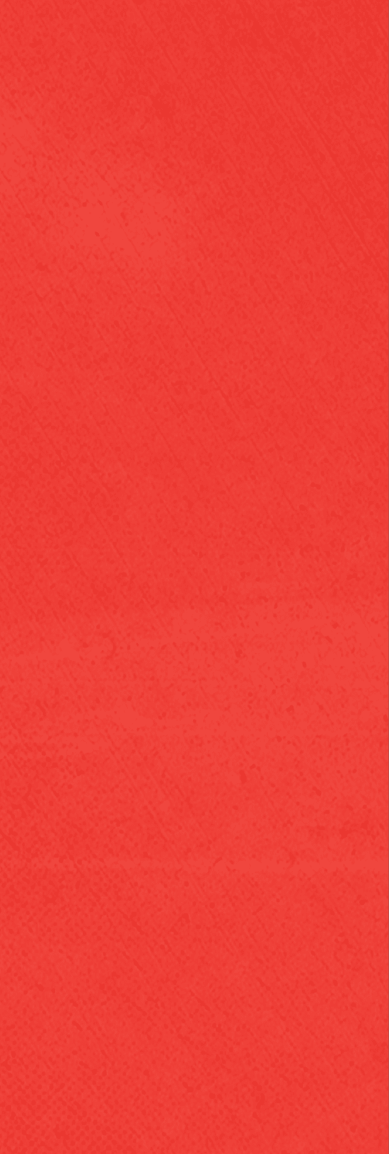 A red background with a white stripe. Description generated by AI