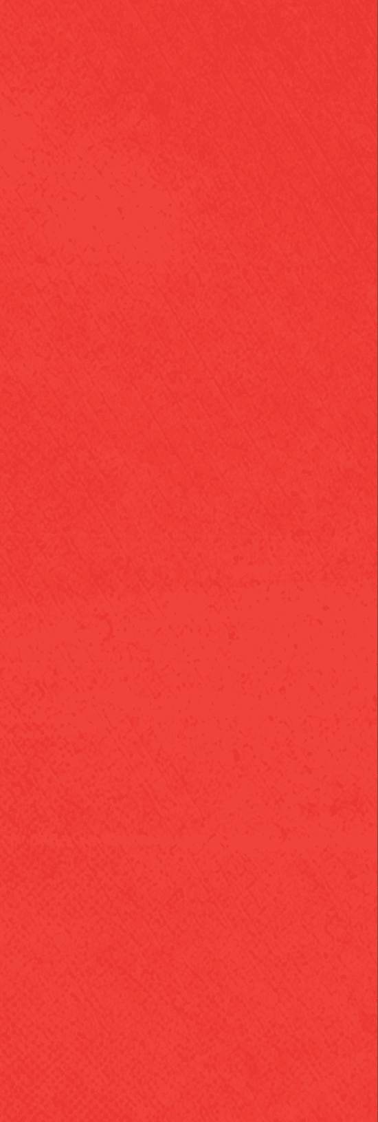 A red background with a white stripe. Description generated by AI