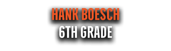 Hank Boesch 6th Grade