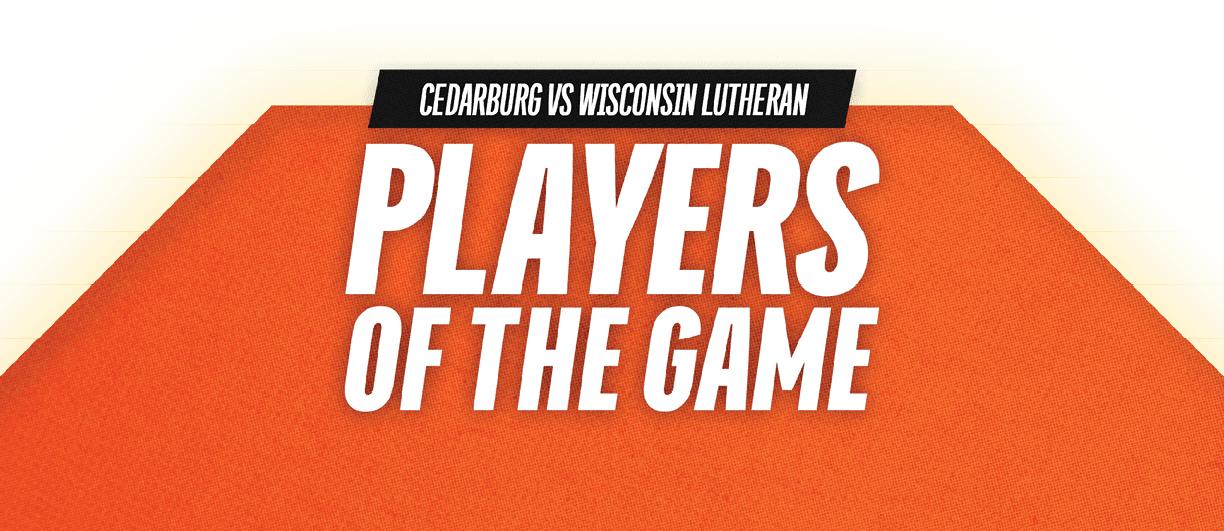 A yellow and green sign that says “Players of the Game". Description generated by AI