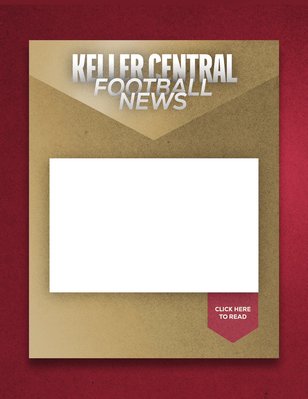 A red and black Sun Prairie East Football News sign. Description generated by AI