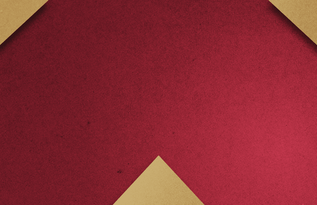 A red and black triangle. Description generated by AI