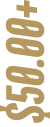 $50.00+