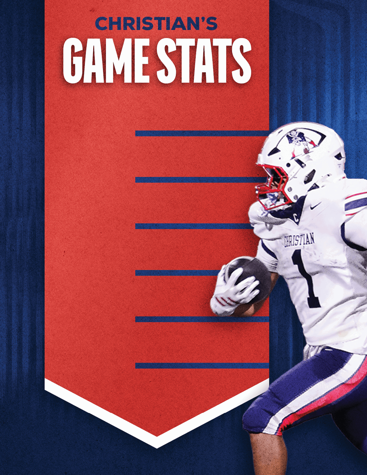 A man wearing a blue and red jersey with the number 52 on it. Description generated by AI