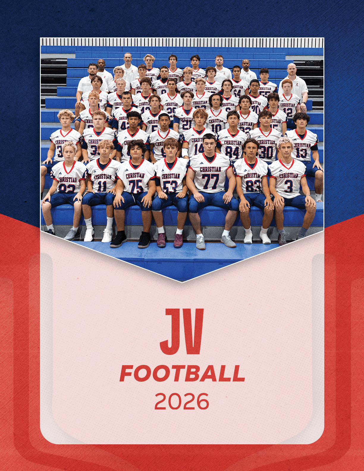 A group of football players sitting on a bench. Description generated by AI