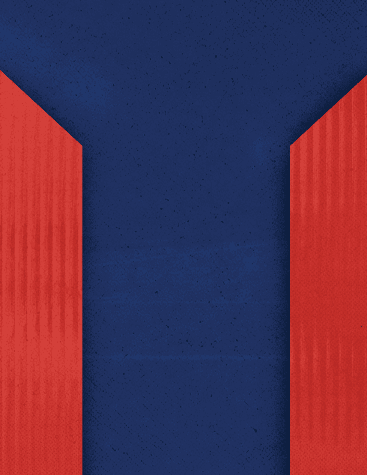 A red upward-pointing arrow on a textured dark blue background. Description generated by AI