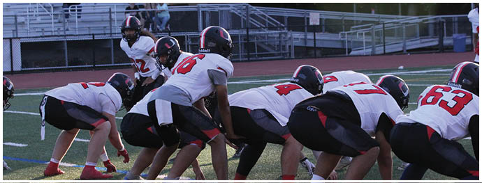 A football player is sliding on the ground. Description generated by AI