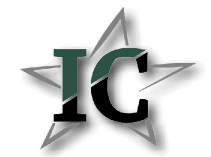 A stylized logo featuring the letters IC in bold with a five-pointed star outline in the background. Descripci n generada con IA
