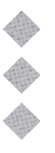Three gray diamond-shaped patterns arranged vertically on a white background. Descripci n generada con IA